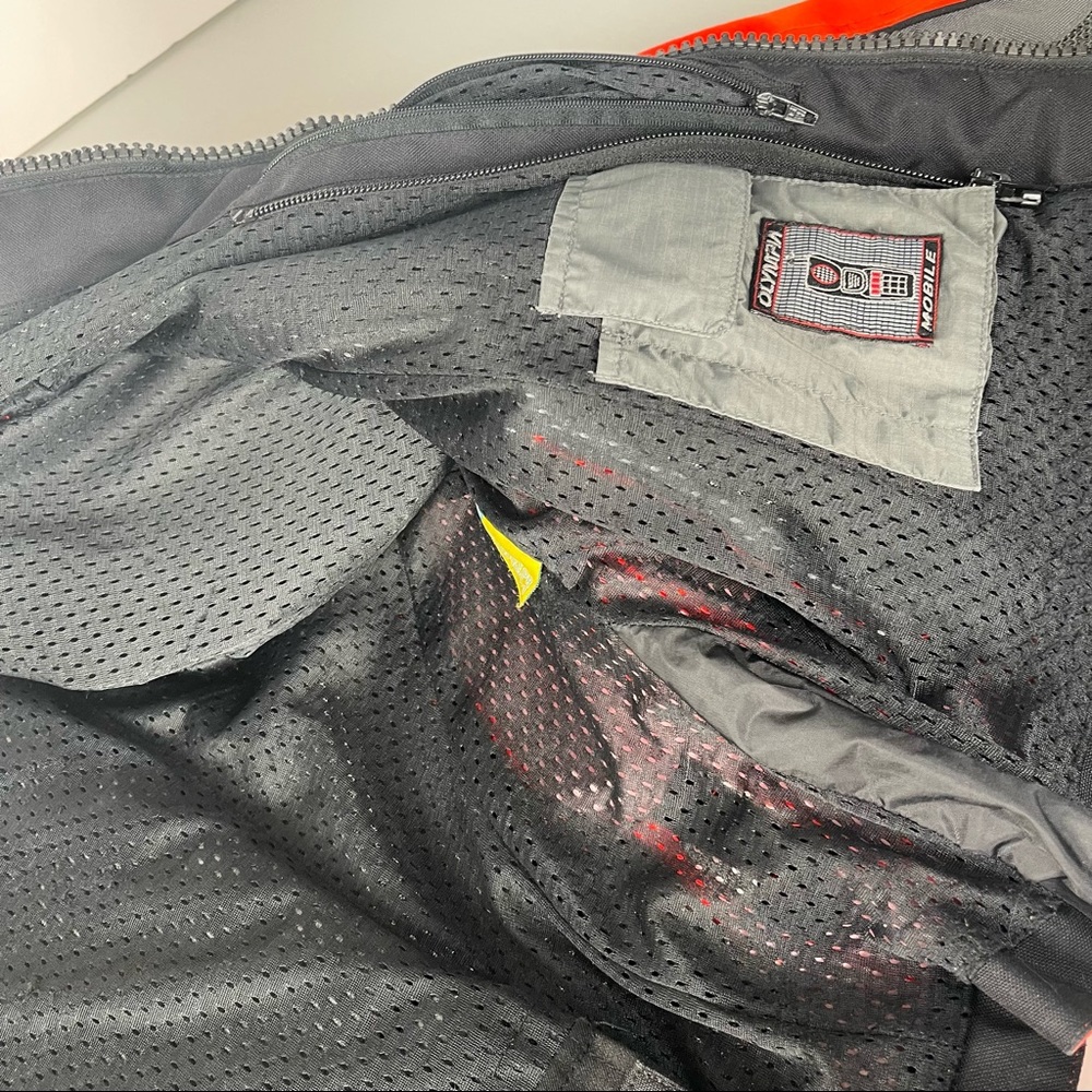 Olympia Moto Sports Motorcycle Protective Padded Jacket M Medium Orange. - Picture 7 of 13